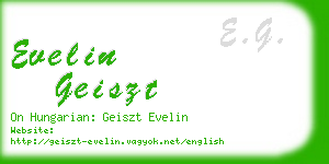 evelin geiszt business card